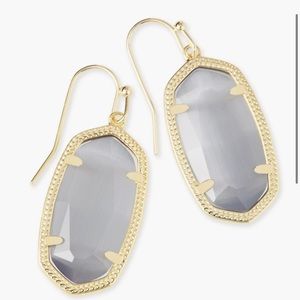 Dani Gold Earrings in Slate